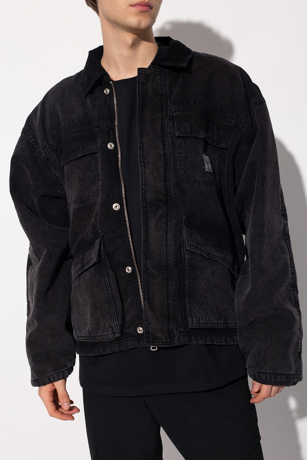 Black Denim jacket with logo Stussy - Vitkac Canada